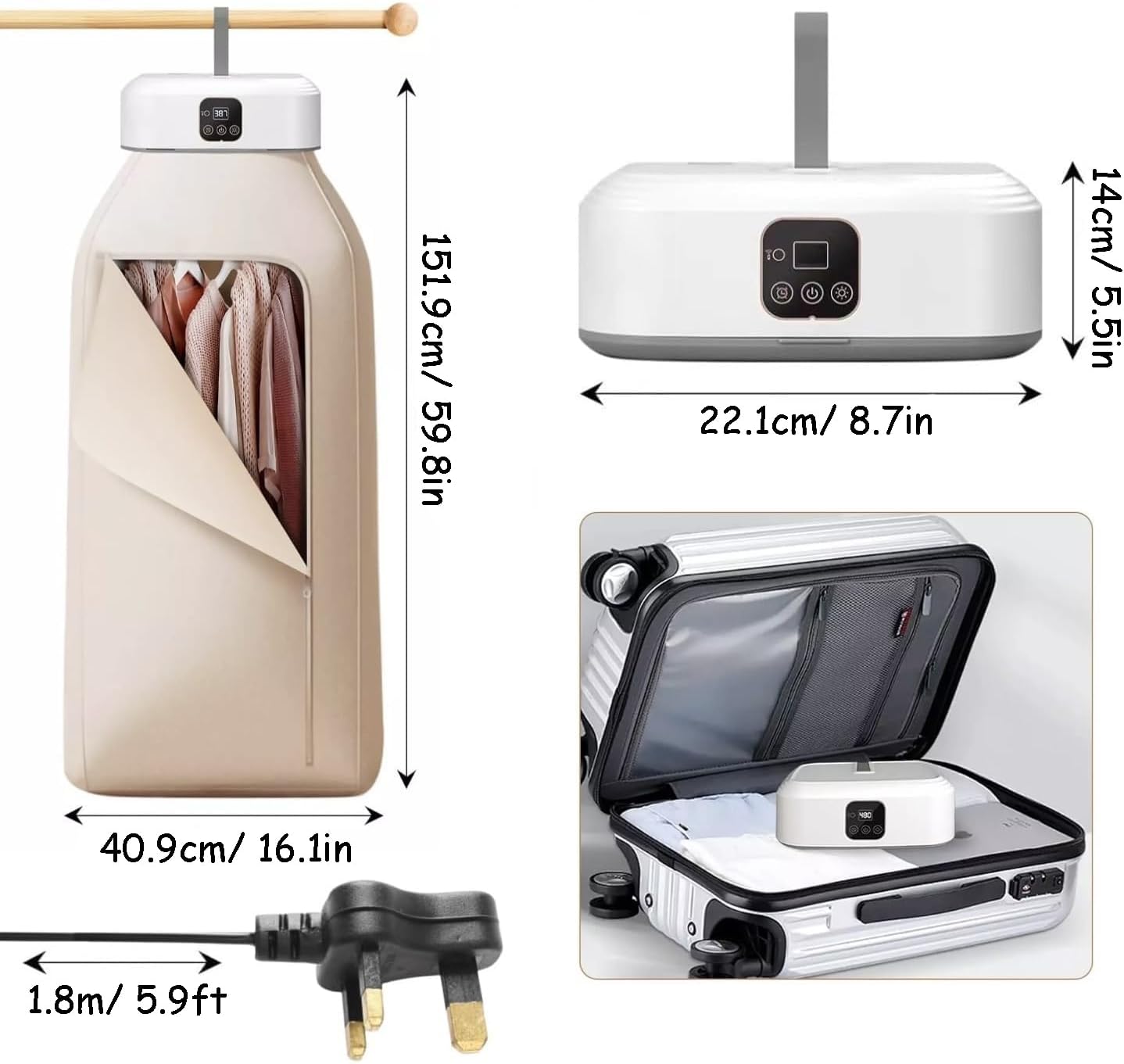 SECADOR DE ROPA PORTATIL
